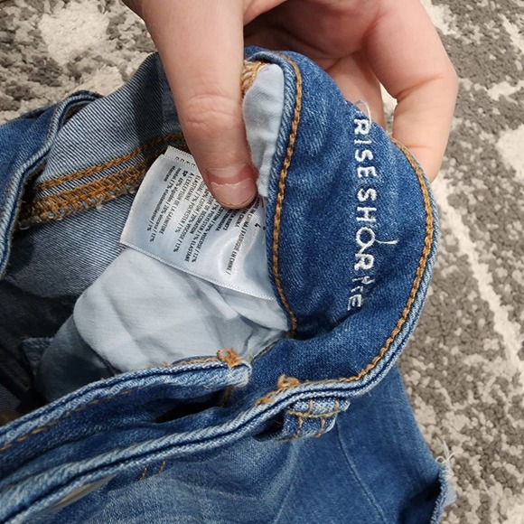 American eagle women's size 0 hi rise shortie shorts - Picture 4 of 5